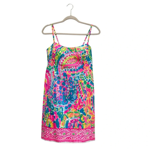 Lilly Pulitzer Shelli Dress in Come Out of Your Shell Pink Sz 10 Style# 25133 - Picture 4 of 14